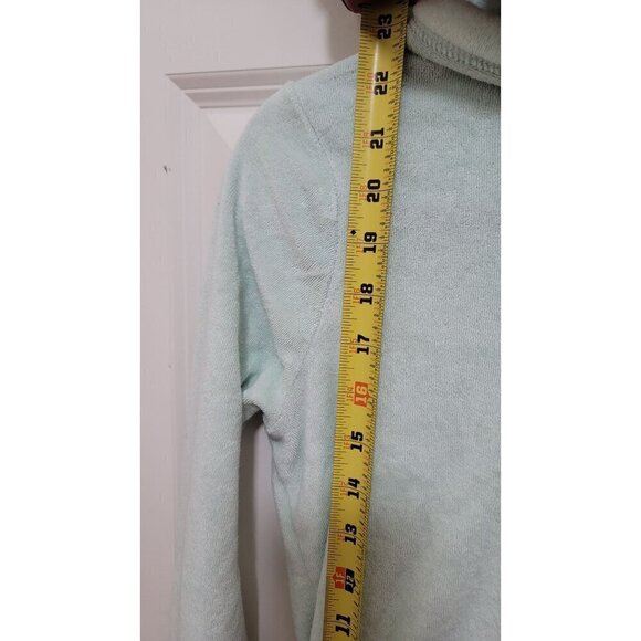 Hollister Mint Green Zip-Up Hoodie With Pockets Towel Material Size M - Picture 6 of 9